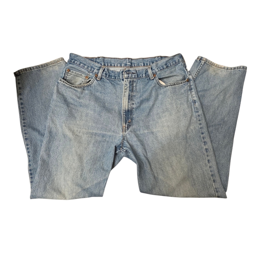 Levis Mens 550 Relaxed Fit Straight Leg Blue Demin Jeans